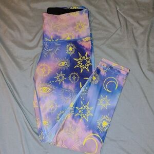 Magical Stars Galaxy Print Leggings